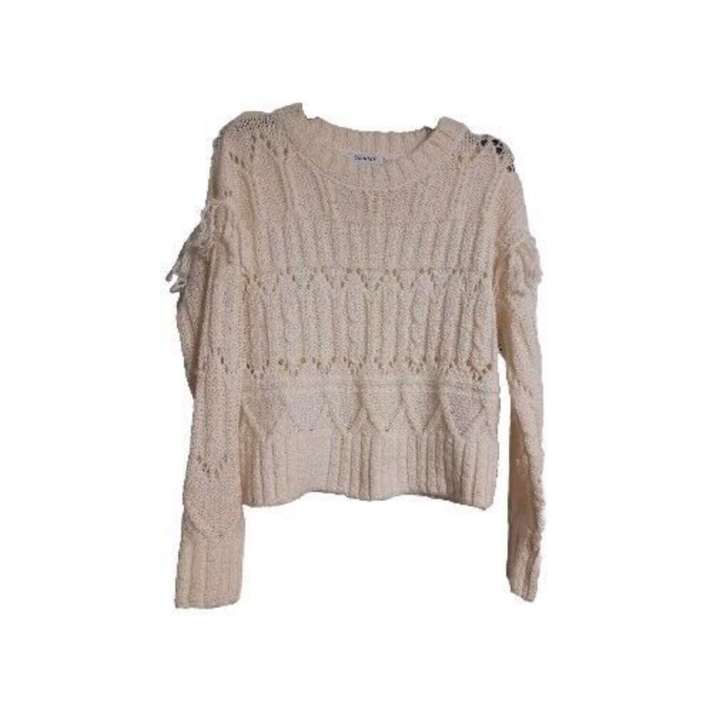 NWT Women's Old Navy Textured Fringe Pullover Sweater Size XS - N6